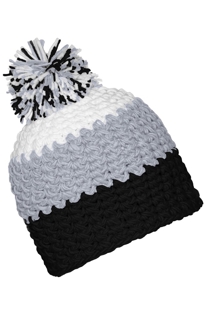 Crocheted Cap with Pompon