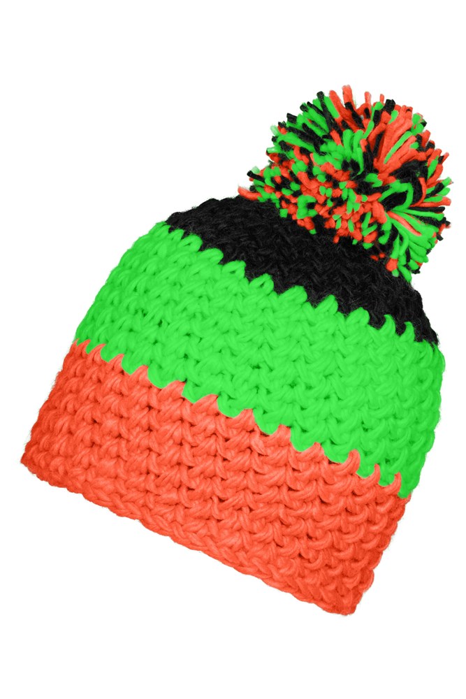 Crocheted Cap with Pompon