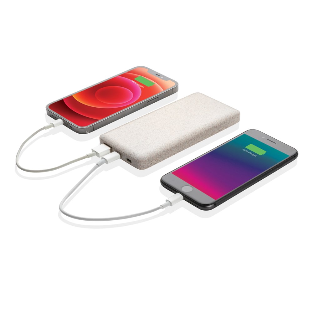 10.000 mAh Weizenstroh Powerbank