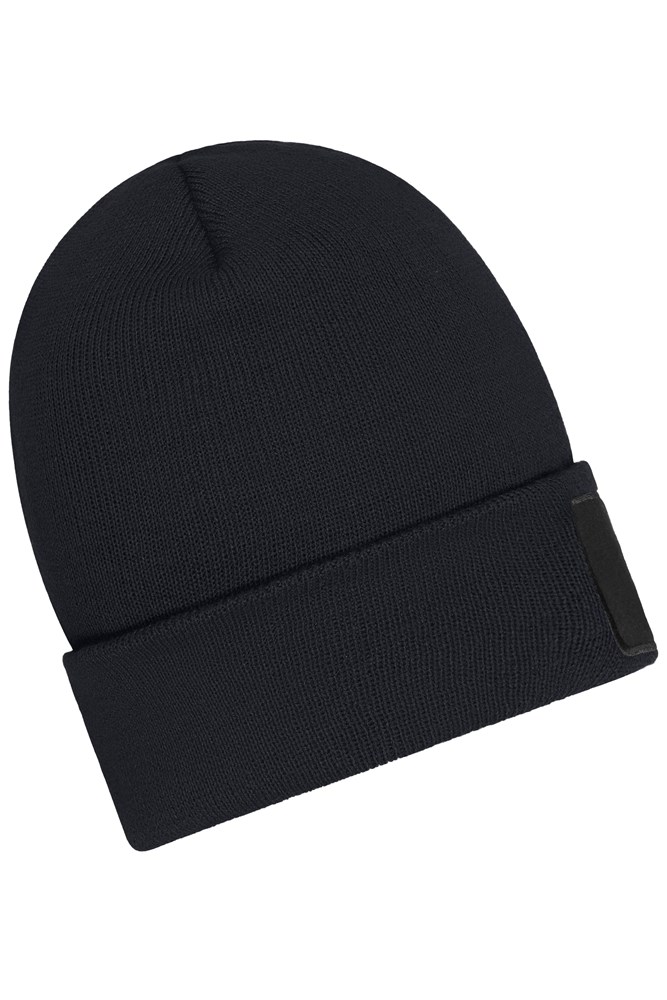 Beanie with Patch (10cm x 5 cm) - Thinsulate